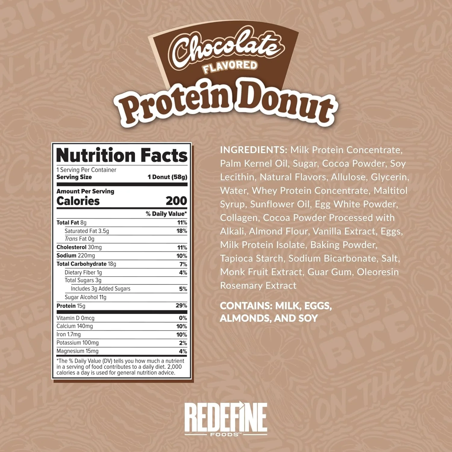 Redefine Foods Protein Donuts 8/pk - Image 9