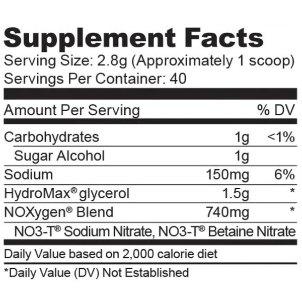 Purus Labs NOxygen Powder | Nitric Oxide Pump & Performance Support - Image 3