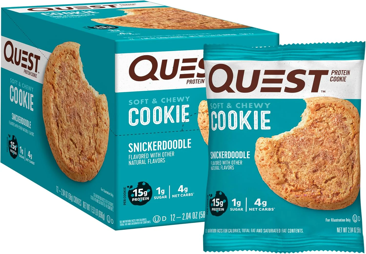 Quest Protein Cookies | High Protein, Low Sugar Soft Baked Snacks | 12ct Box - Image 5