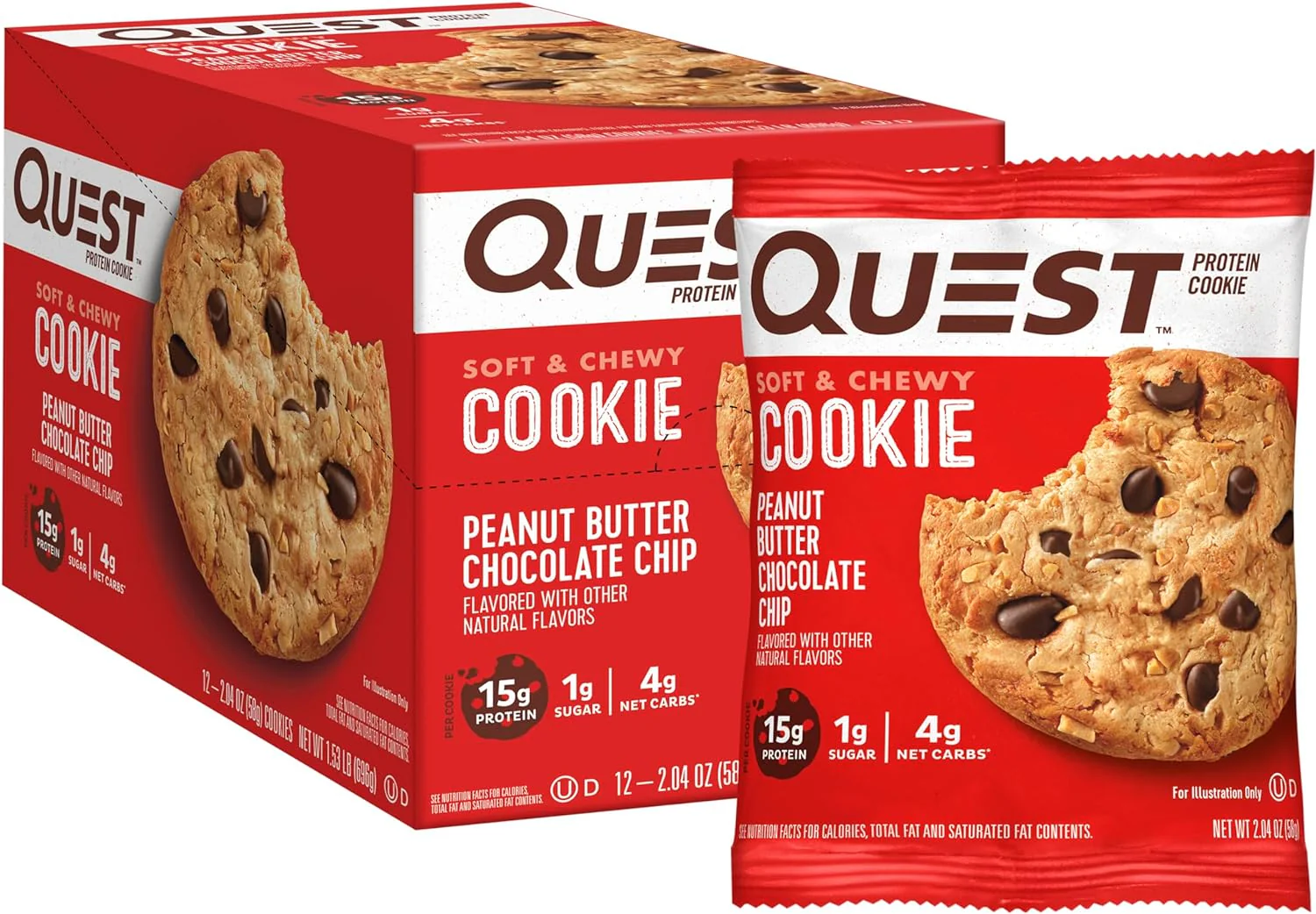 Quest Protein Cookies | High Protein, Low Sugar Soft Baked Snacks | 12ct Box - Image 6