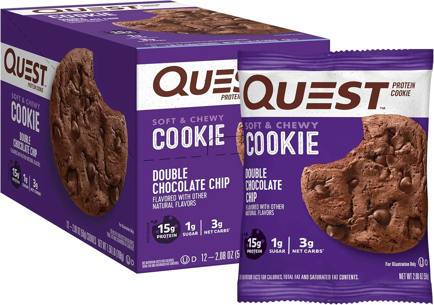 Quest Protein Cookies | High Protein, Low Sugar Soft Baked Snacks | 12ct Box - Image 8