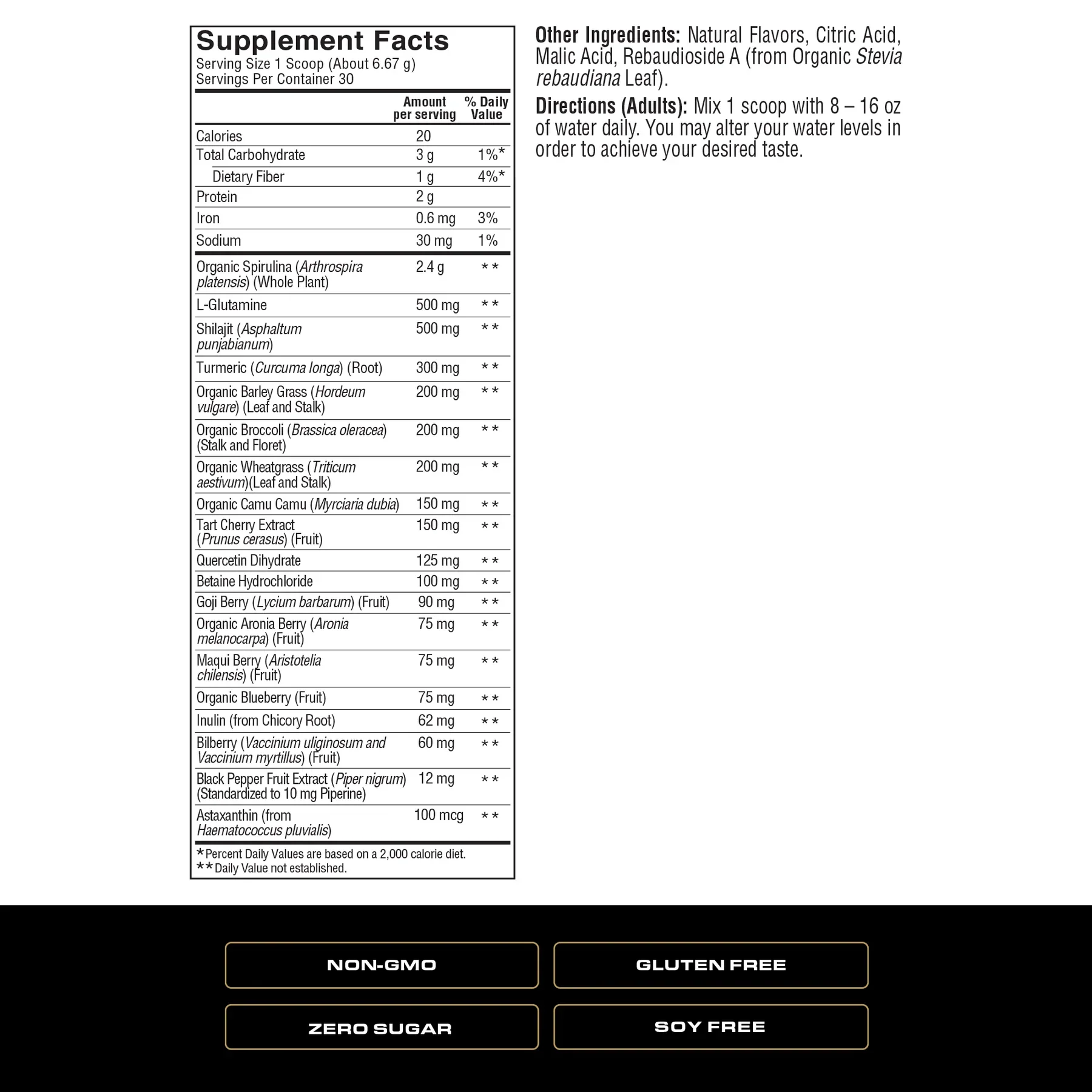 Spoken Nutrition Greens | Whole Food Antioxidant & Recovery Blend - Image 2