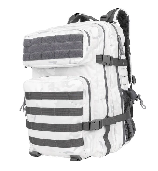 Tiger Fitness 45L Tactical Assault Backpack with Molle System, Waterproof Rucksack (Comes with 3D TF Scratch Logo Patch) - Image 3