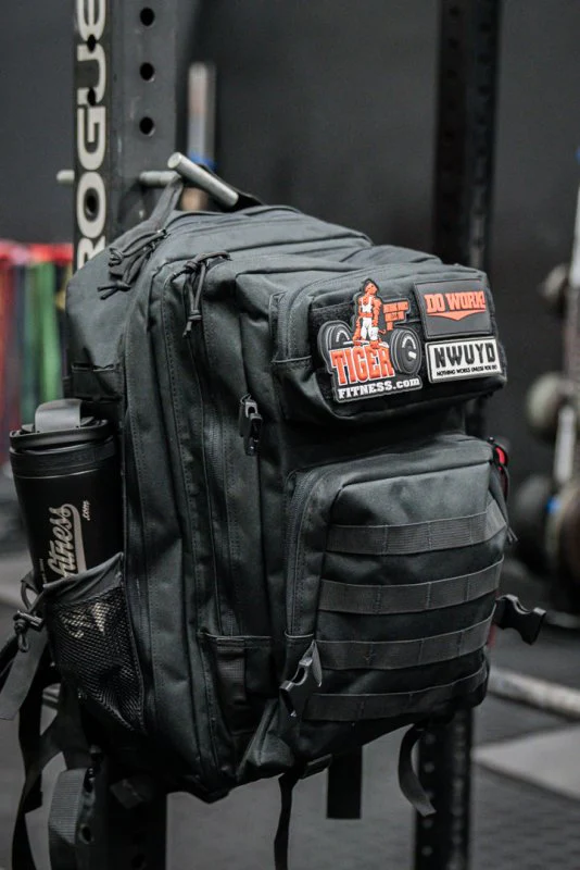 Tiger Fitness 45L Tactical Assault Backpack with Molle System, Waterproof Rucksack (Comes with 3D TF Scratch Logo Patch) - Image 6