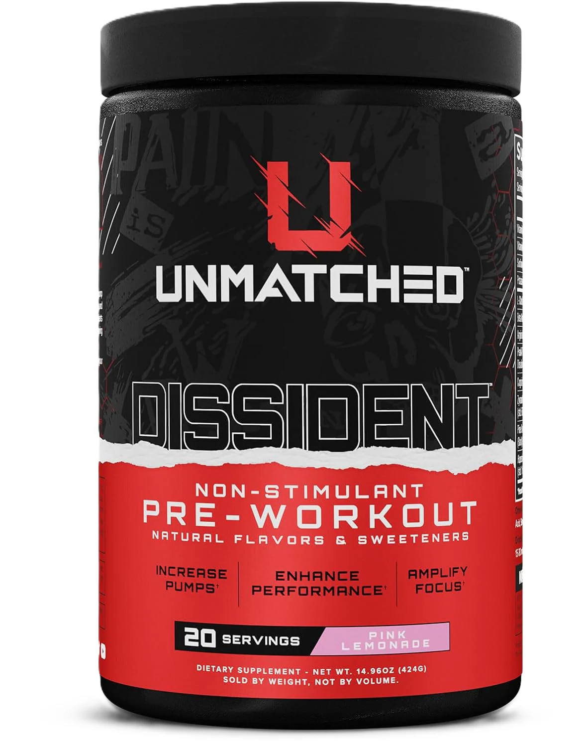 Unmatched Dissident | Hardcore Pre-Workout for Energy & Focus - Image 3